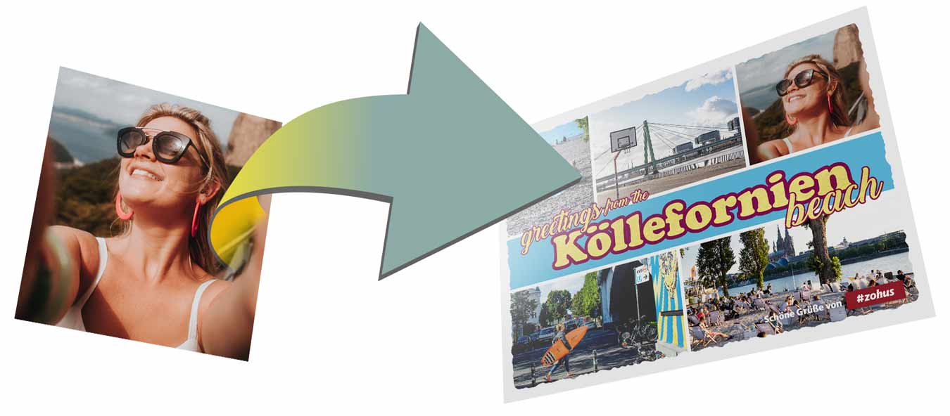 #zohus - personalisierte Urlaubskarten aus Köln
